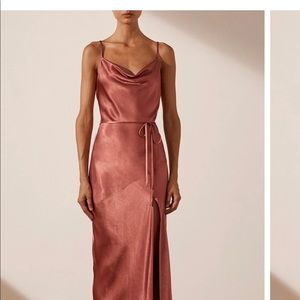 Shona Joy terracotta dress